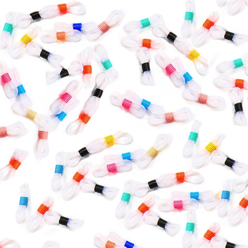 Špičkový protiskluzový nerezový řetízek na brýle se silikonovou sponou ve tvaru osmičky