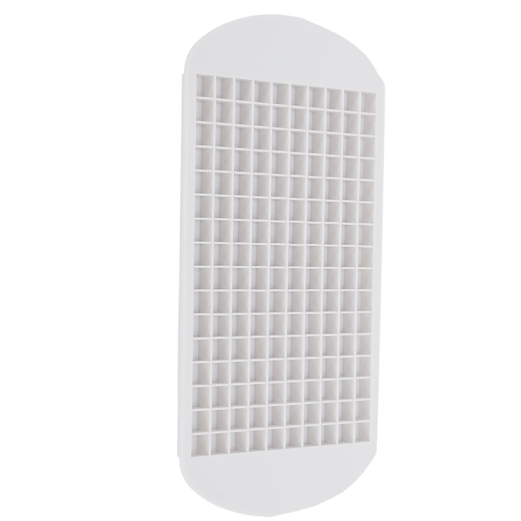 160 Grid Ice Tray Square Flexible Silicone High Temperature Resistant Mini Ice Cube Mold for Home RestaurantWhite