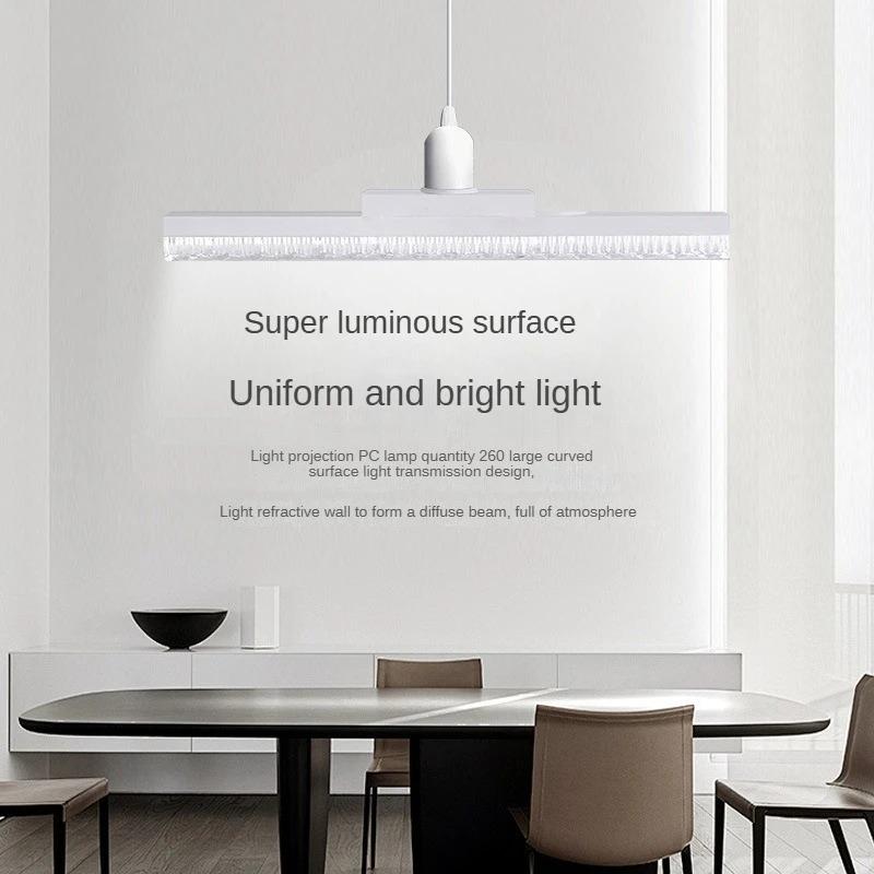 E27 Led Strip Light Bulb Super Bright Screw Ceiling Lamp Household High Power Brightness Long Crystal Bulb Light 18W/24W