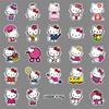 50 Cartoon KT Cat Stickers for Laptop, Suitcase & Phone Decoration