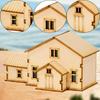 1/64 1/60 Miniature House Made of , Unpainted, Unique Ornament Accessory, DIY Building, Ready for