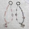Pearl Beaded Phone Lanyard Short 26cm Butterfly Anti-Lost Wrist Chain Phone Bracelet