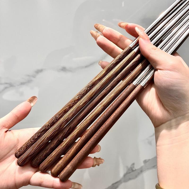 Ru Han 35CM Stainless Steel Deep Frying Chopsticks