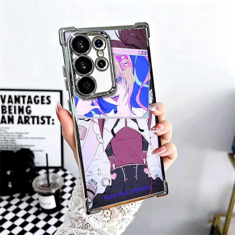 Needy Girl Streamer Overload Soft Phone Case For Samsung Galaxy S26 Ultra S25 Edge S24 FE S23 Plus S22 S21 + S20 Plating Anti-Fa