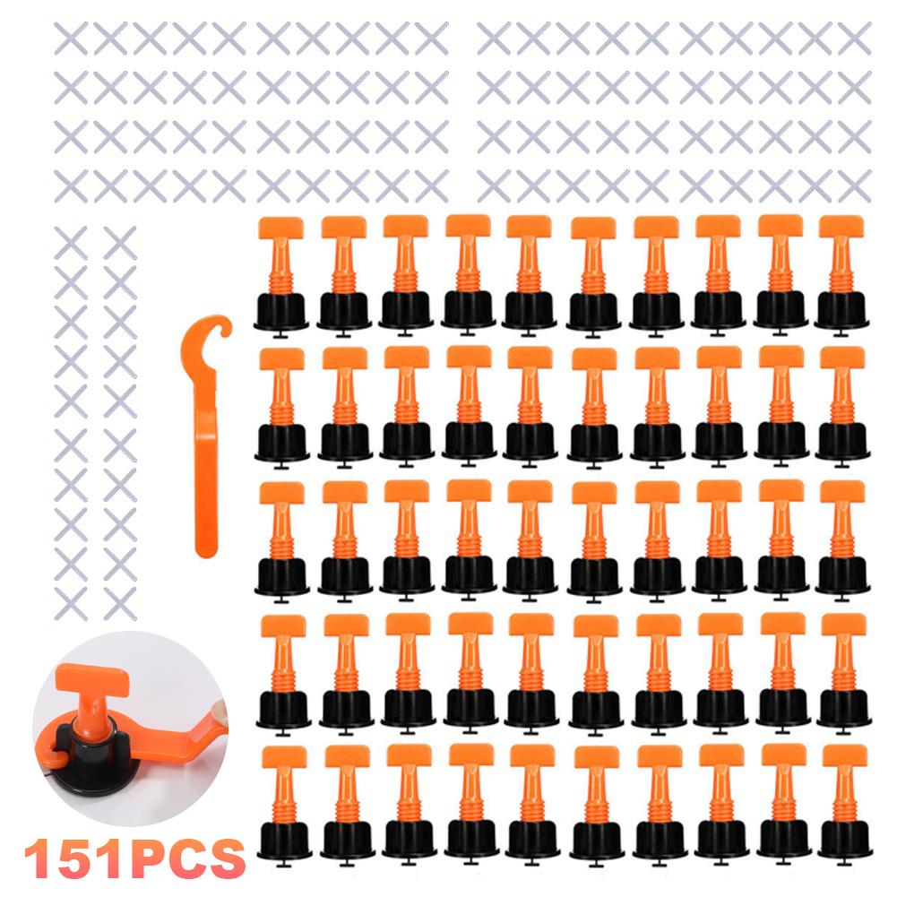 151Pcs Wedge Crossers Tool Replaceable Needle Pin Leveler Locator Spacers Reusable Locator Plier for Flooring Wall Tiles Ceramic