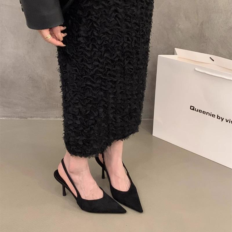 Fashion Fashion Leopard Print Decoration High Heel Shoes Women Pointed Toe Shoes Dresses Sandals Summer Women Elegant Sex Appeal Sandal