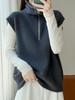 Women's 100% Pure Wool Double-Layer Vest, Seamless Knit for Autumn/Winter, Perfect for Layering