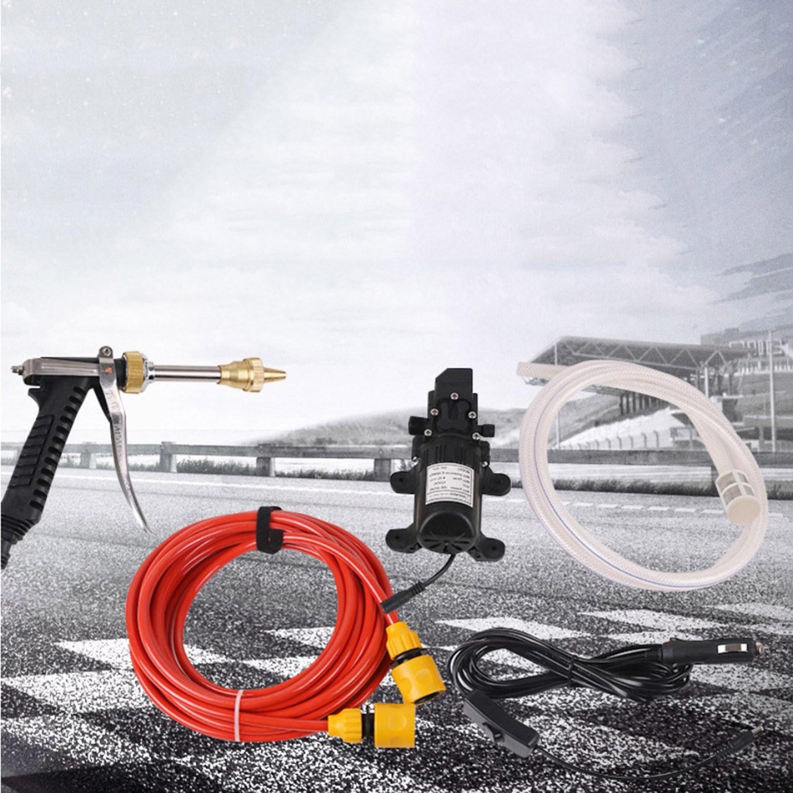 

Portable Car High Pressure Washer 12V Water Pump Jet Wash Cleaner Hose Van Kit Type A
