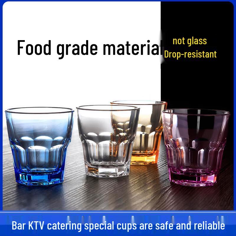 HANDUNYOU Drop-resistant Acrylic Octagonal Beer Mug