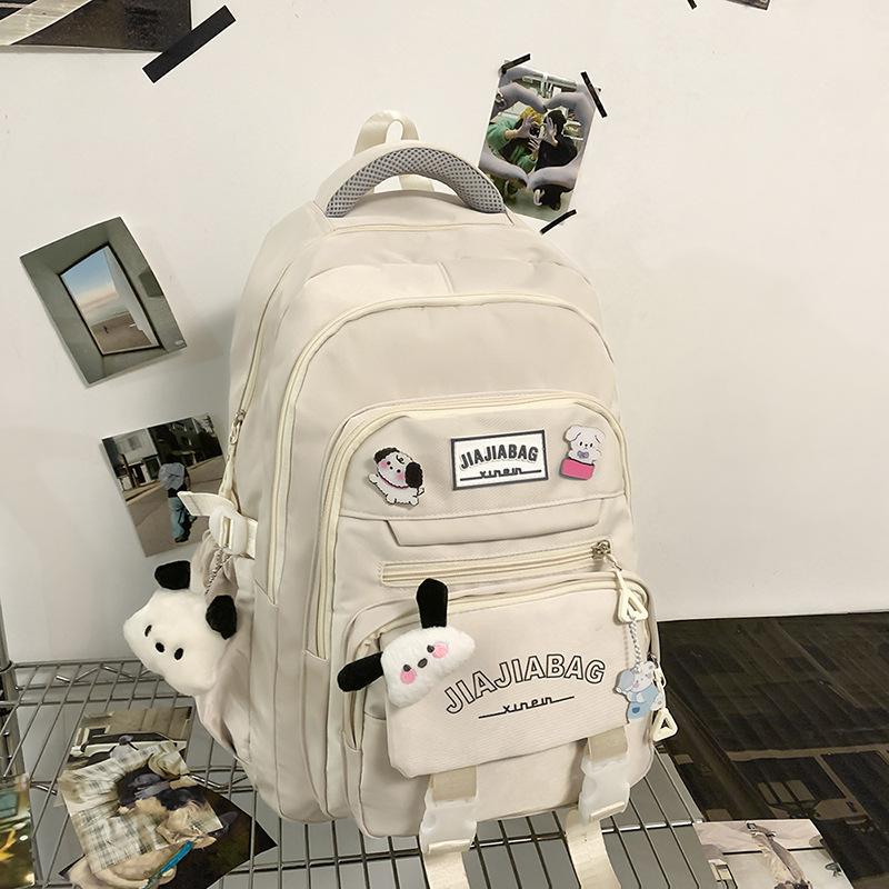 

New high-value schoolbag, cute girl, primary school students, junior high school, light and fashionable two-piece set, large-capacity backpack. 31*18*45
