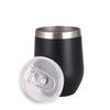 12OZ Stainless Steel Eggshell Cup Double Wall Insulated Vacuum Drinking Cup with Lids U-shaped Coffee Mug Thermal Cup for Coffee