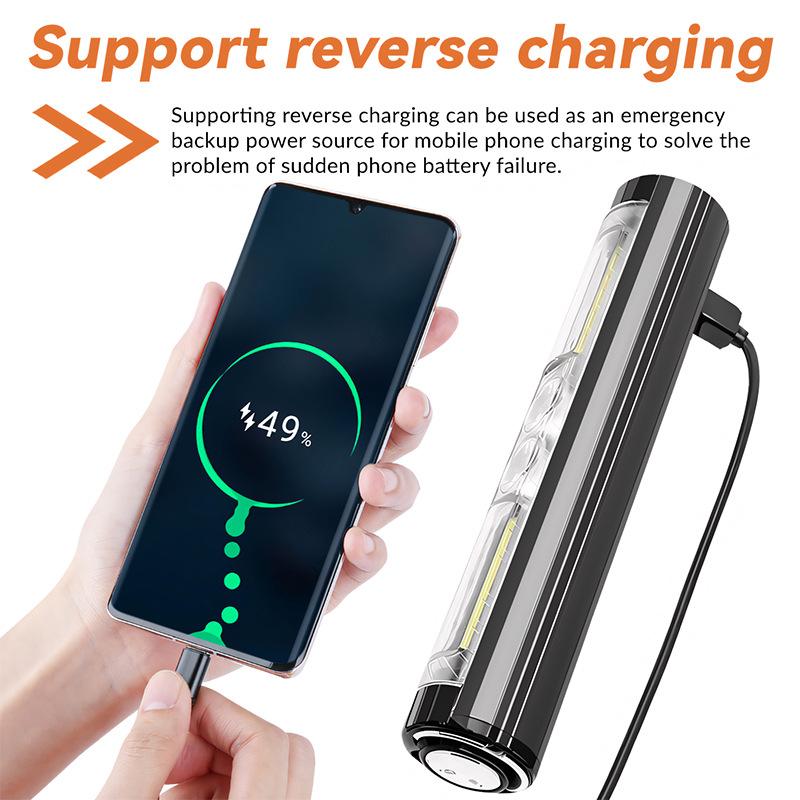 Luz Multifuncional para Ciclismo com Display e Carregamento USB para Atividades ao Ar Livre