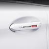 SFSE5 4Pcs Car Logo Decoration Stickers Decal Accessories For Lexus LS LC RZ IS350 ES300 GS350 CT200h GX460 LX570 RX500h NX300 UX260 L