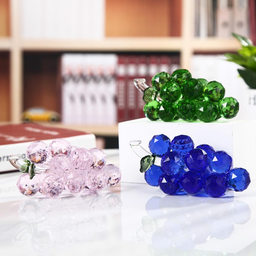 For Crystal Grape Ornament for Wedding Decoration Lattice Cabinet Home Decor