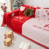 Chenille Non-Slip Sofa Cover Towel Cute Festive Cartoon One-Piece All-Inclusive Universal Sofa Cover Full Cover Blanket