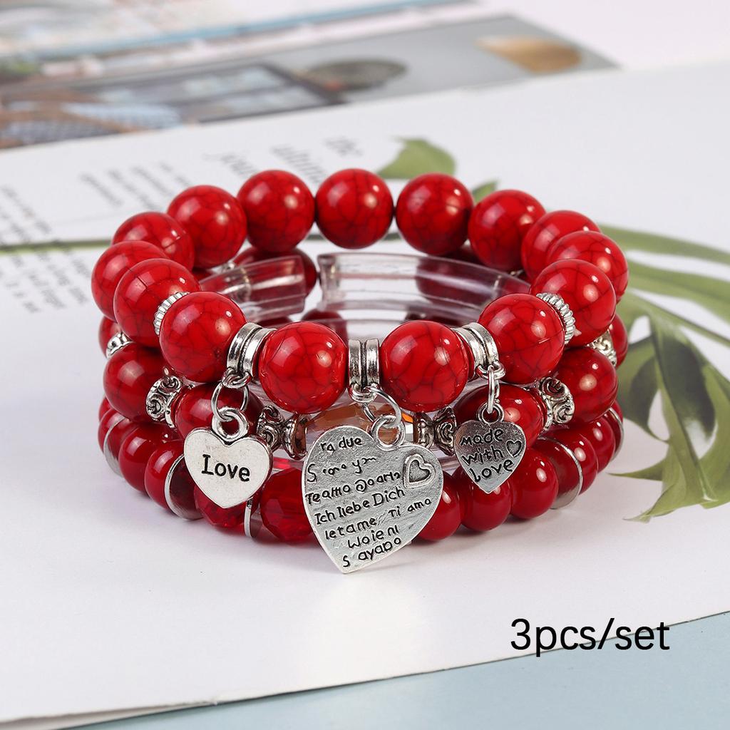 JYL TS Bracelet  Bohemian Elephant Heart Pendant Multilayer Brings Luck & Harmony