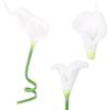 IPOPU 24PCS Artificial Flowers Fake Calla Lily Flowers Real Touch Calla Lily Faux Flowers Arrangement Bouquet for Home Garden Office Party Wedding