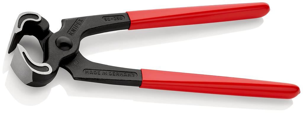 KNIPEX 250mm Carpenter's Pliers, Long, Plastic-Coated Handle, 5001-250
