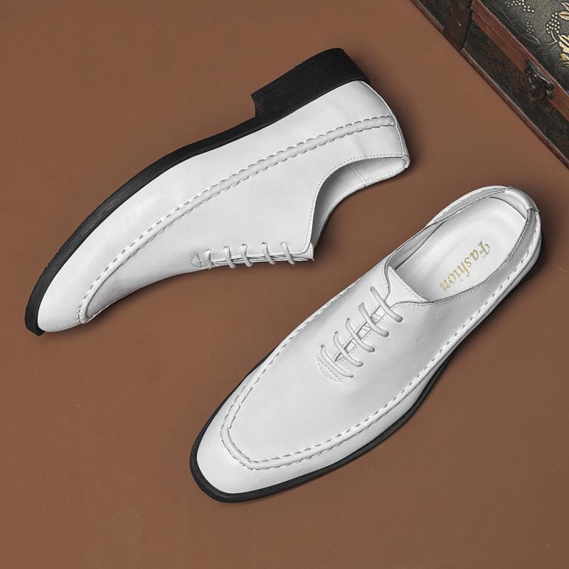 Fashion Genuine Leather Men's Casual Shoes New Arrival Male Oxford Shoes Hot Sale Formal Dress Footwear Versatile Walking Shoes Sneakers