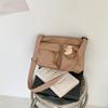 Women's Lightweight Nylon Cloth Crossbody Bag Female Multi Pocket Shoulder Bags Solid Color Casual Ladies Purse Handbags