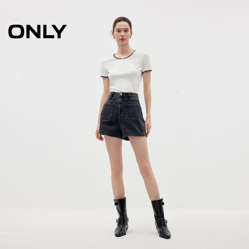 ONLY Women's Color-Block Sleeveless U-Neck Slim Fit Top