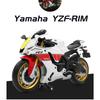 1/12 Scale Yamaha Toy Motors YZF-R1M Alloy Diecasts Motorcycle Models with Shock Absorption Front Wheel Steering Toys for Kids' Gifts