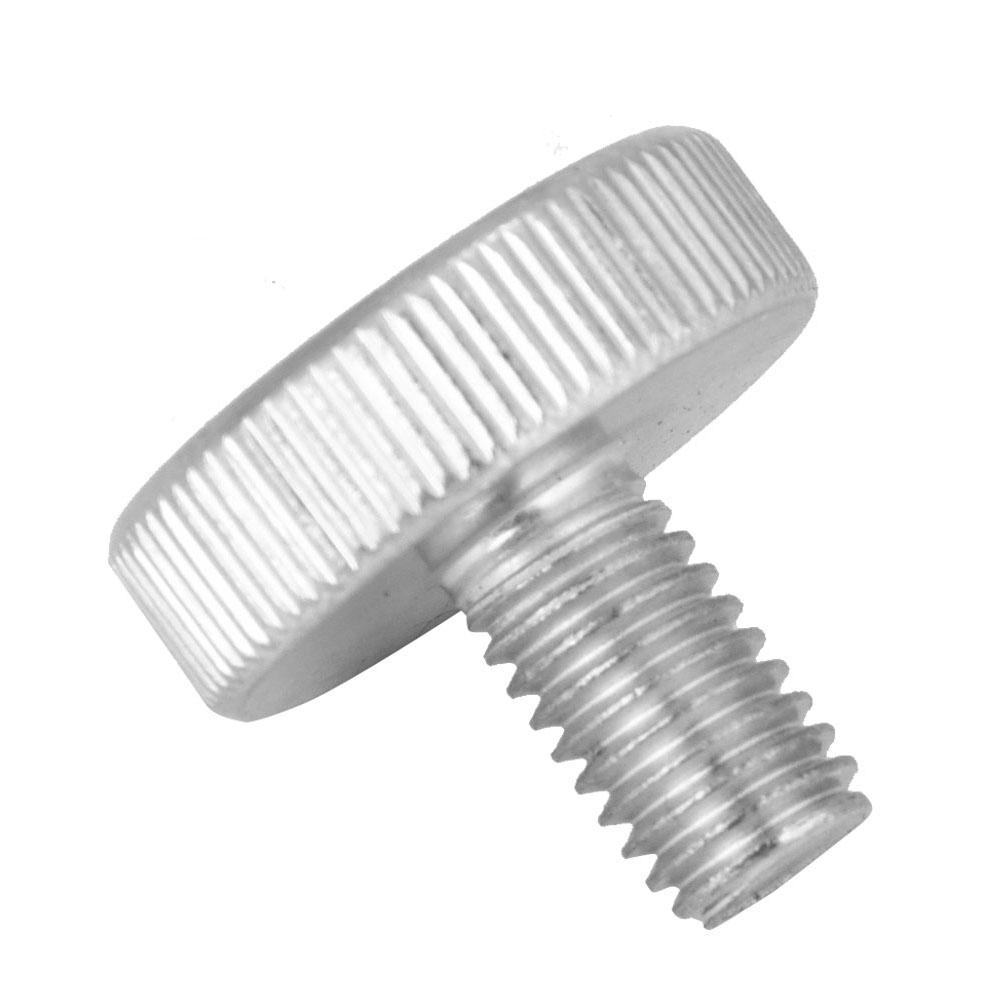 10pcs M8 Zinc Plated Carbon Steel Flat Knurled Head Thumb Screws (M8*10)