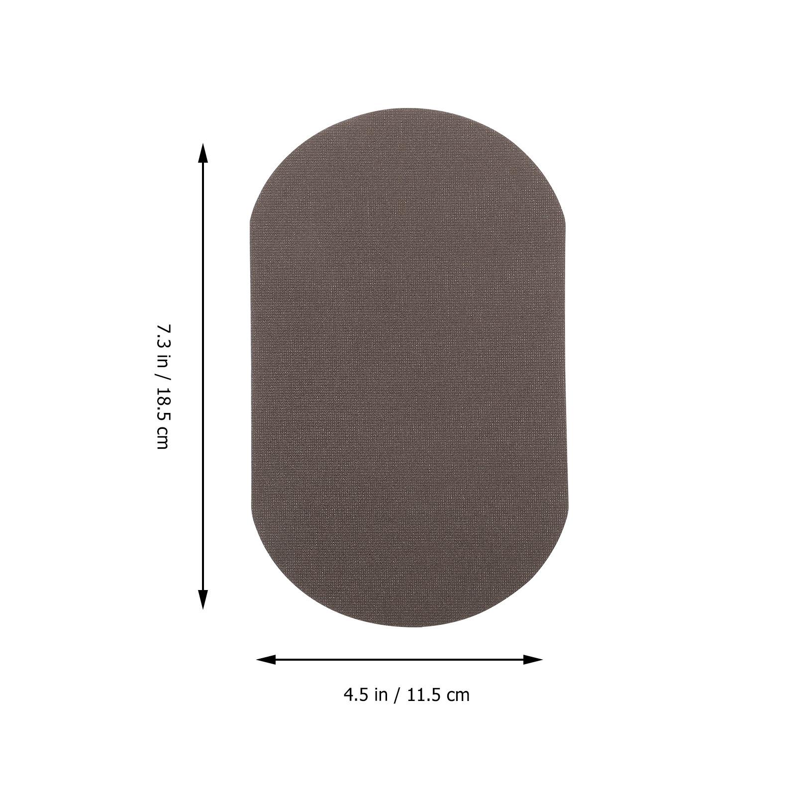 

10Pcs Iron on Knee Clothes Patch Elliptical Denim Repair Applique Jeans Hole Fix Clothes Elbow Mending Iron on Cloth Patch темно-сірий колір