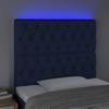 VidaXL LED Headboard Bedroom Furniture Single Bed Accessory Headboard Bed Frame Interior Blue 3122748
