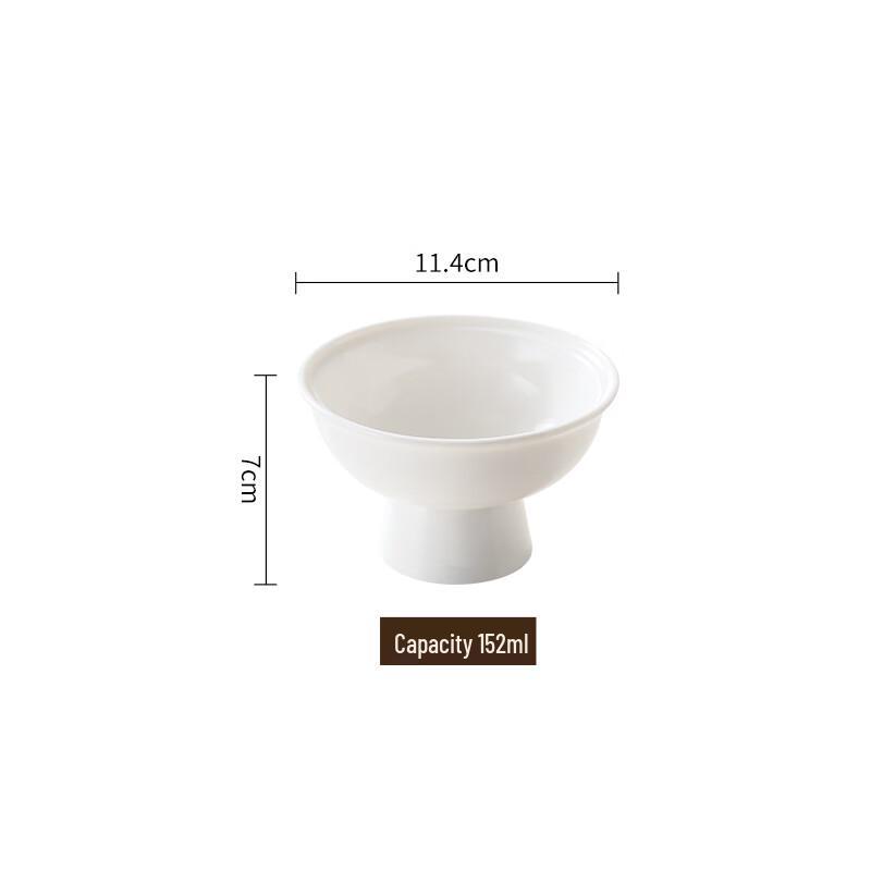 Ceramic High-Footed Tea Snack and Dessert Dishes