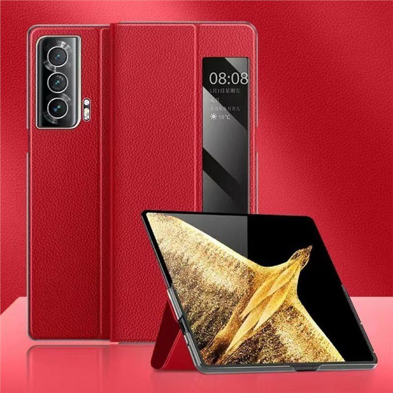Full Coverage Flip Leather Case Honor Magic V Foldable Phone Protective Cover Shockproof Slim Design
