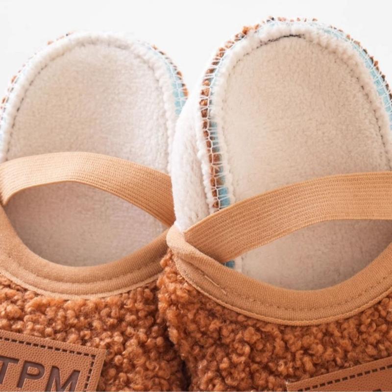 Autumn Winter Children Slippers Toddler Plush Floor Socks Boy Girl Soft Sole Anti-slip Walking Shoes Indoor Home Kids Shoes