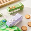 Rechargeable Mini Food Sealer with Hidden Cutter Portable Plastic Bag Sealing Machine Hand Press Bag Sealer for Snacks Spices