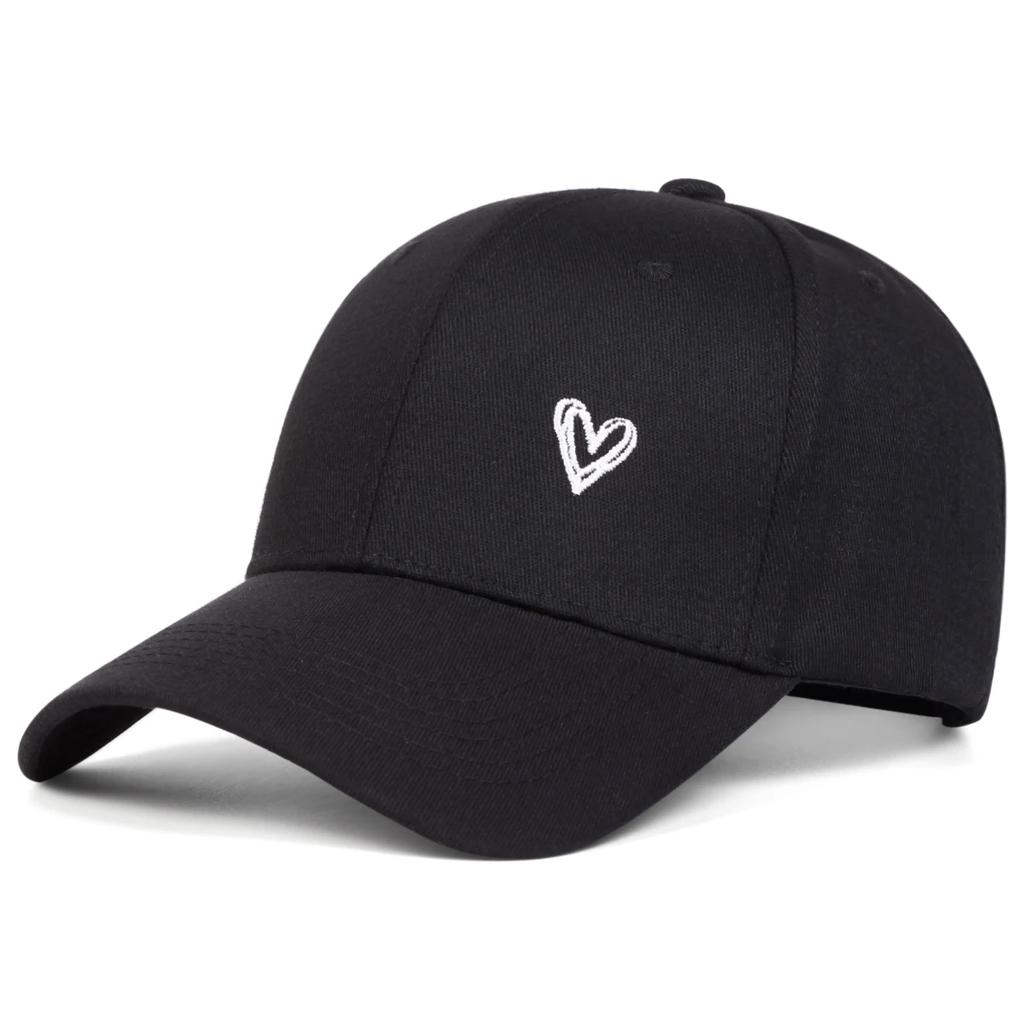 Unisex Love Embroidery Baseball Caps Spring Autumn Outdoor Adjustable Casual Hats Sunscreen Hat