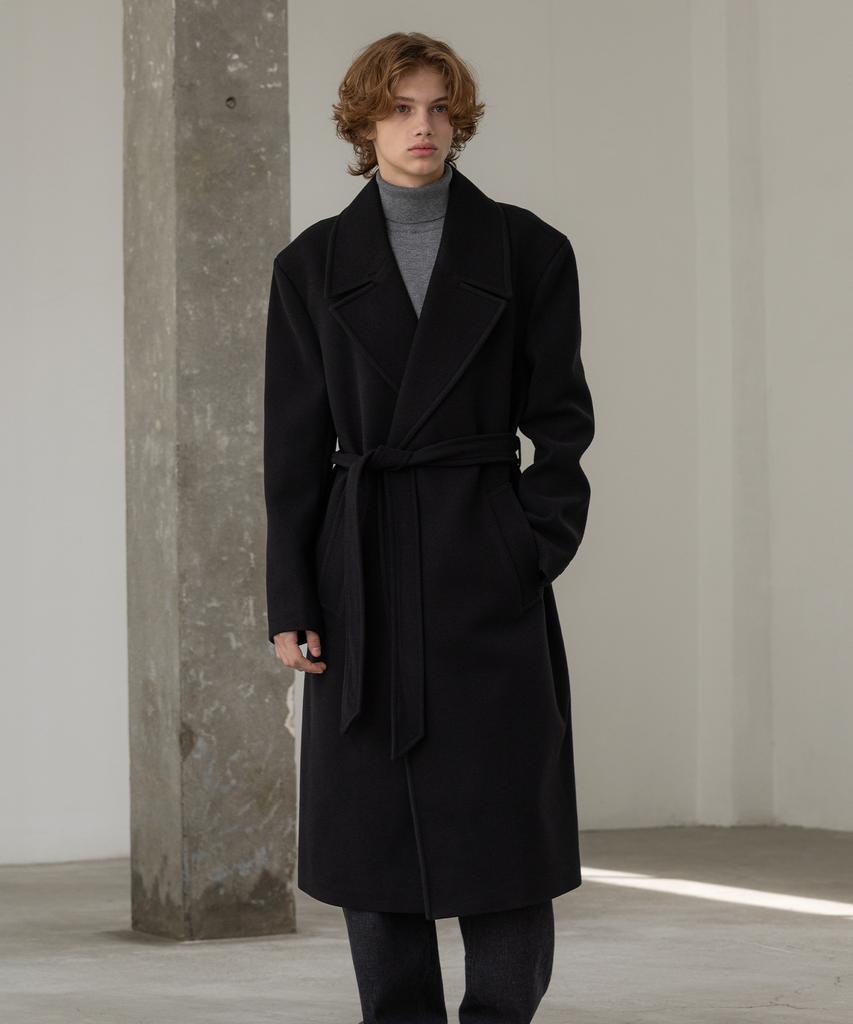 Decoroso Maël Robe Long Coat [Black]