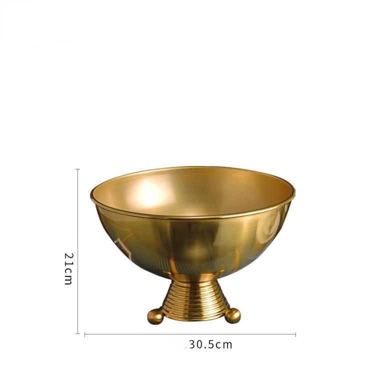 Metalowa doniczka na kwiaty Złota miska Wazon Kompozycja kwiatowa Rękodzieło Ozdoba Retro Taca do przechowywania Dekoracja domu Doniczka na sukulenty