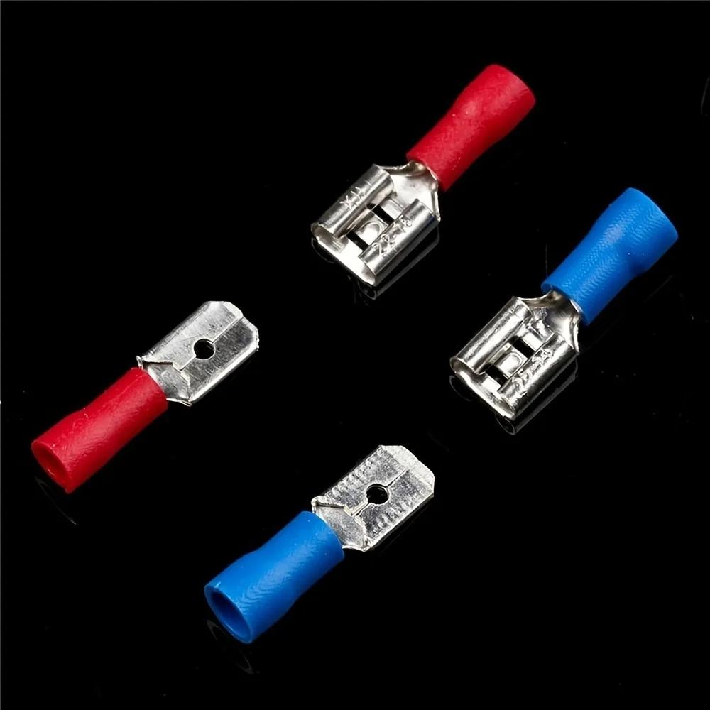 Cold Pressed Terminal Kit Includes Male Female Insulated Terminals Fork and Ring Terminals Insulation Sleeves Alloy Core