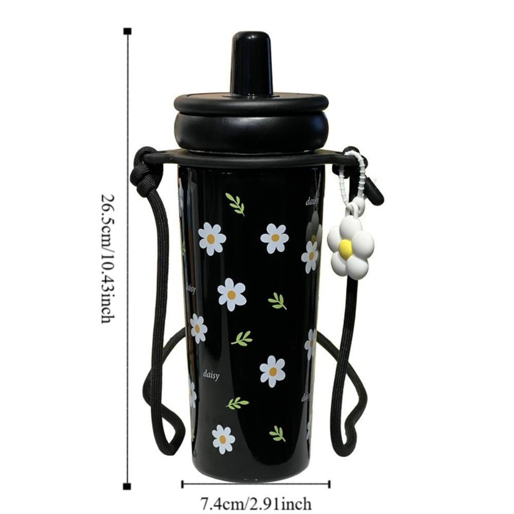 Large Capacity Straw Thermal Cup Leak-proof Car Water Cups Durable Coffee Mug Travel