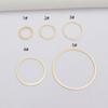 10pcs Diy Handmade Jewelry Accessories 14K Gold Bag Color Retention Popular Geometric Circle Round Material