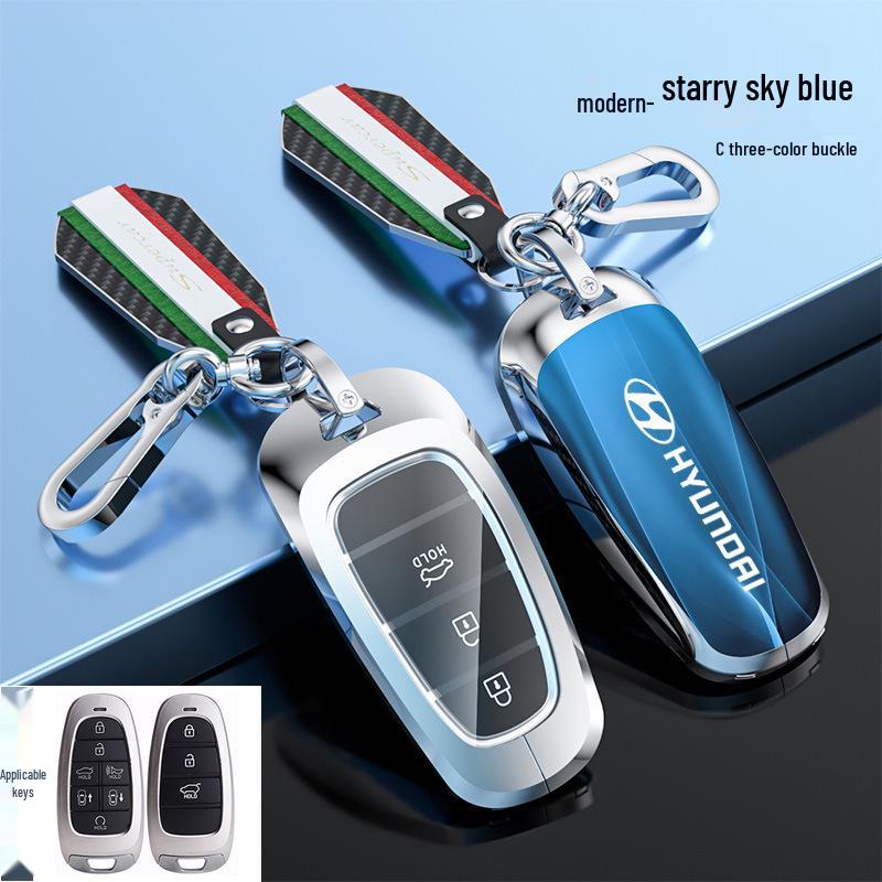 Hyundai Tucson Palisade IONIQ Nexo L Key Case Snap Button Shell