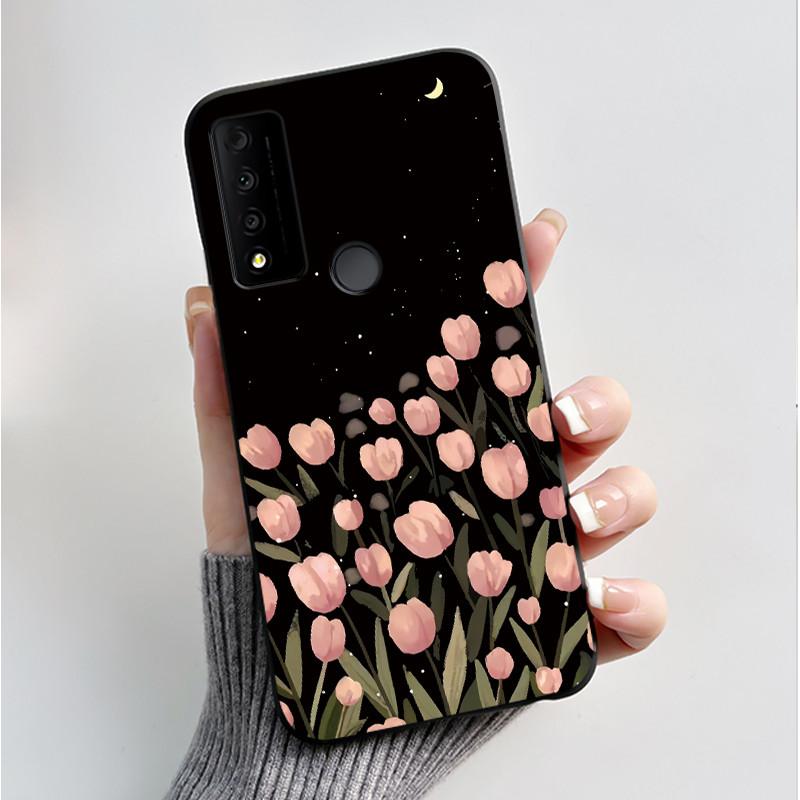 Case For TCL 30V 5G T781S Fundas TCL 30 XL T701DL Capa Soft Silicone Black Shell TCL 30 XE 5G Cover Cute Printing Pattern Casing
