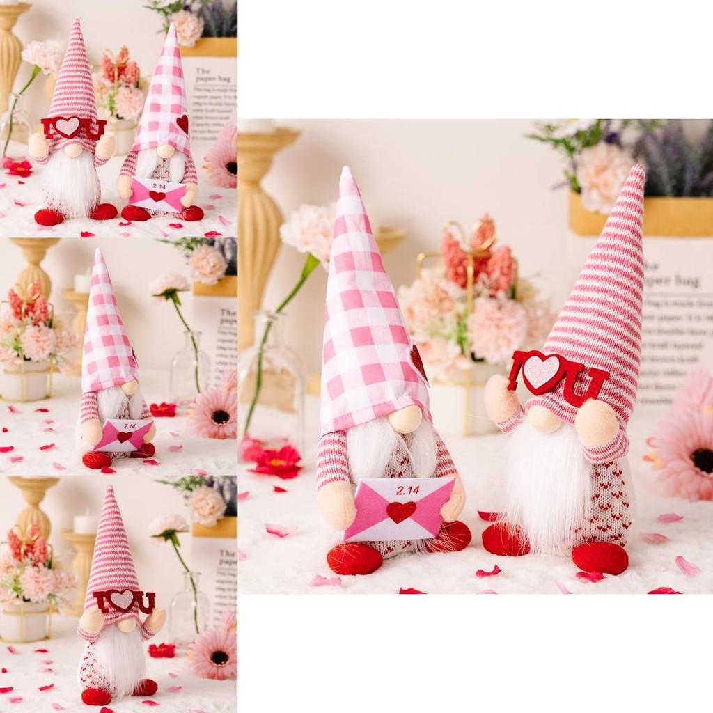 Entzückendes Rosa Valentinstag Wichtelpaar Deko Figuren Perfekt Für Romantische Geschenke