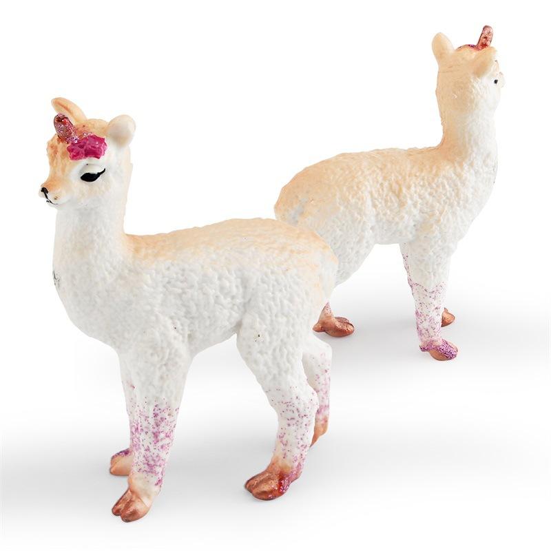 Simulare Model Animal Unicorn Alpaca Ornament Static de Birou Jucării Cognitive pentru Educația Timpurie a Copiilor