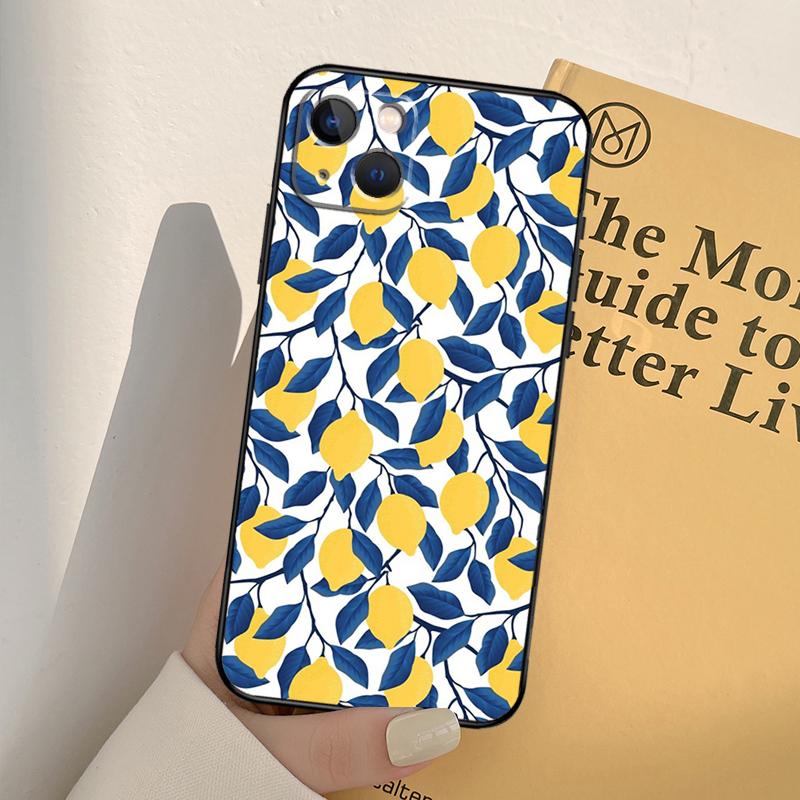 

Tropical Summer Fruit Lemon Phone Case For iPhone 17 16 14 13 12 11 15 Pro Max mini XR 16e 15 16 Plus 17 Air Full Cover iPhone 11Pro MAX
