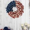 Red White Blue Burlap Wreath for July 4th and Memorial Day