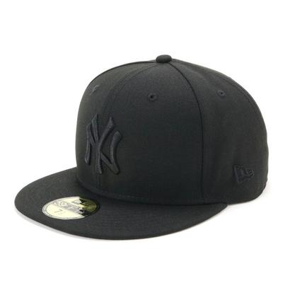 New Era Cap MLB New York Yankees NY Black/Black 7 3/4 5950 NEYYAN BLK BLK 25J 61.5 Cm