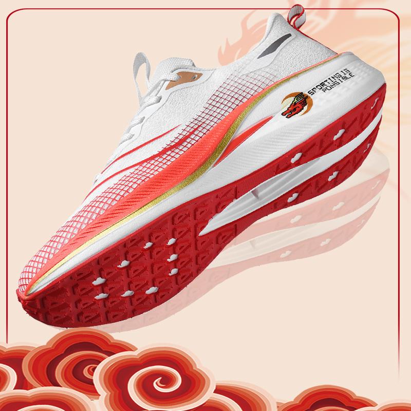 Мужская и женская обувь для бега Спортивная обувь Кроссовки 45 красный/белый — фото 11
