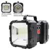 XHP70 Superhelle Doppelkopf-Taschenlampe 200W Wiederaufladbare LED-Taschenlampe Wasserdichte Handheld-Arbeitsleuchte Scheinwerfer Camping