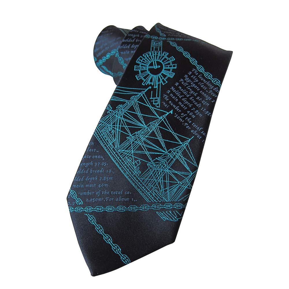 [Shikisai no Mise] Ship Tie, Lady of the Sea Kaioumaru Tie (Light Blue)