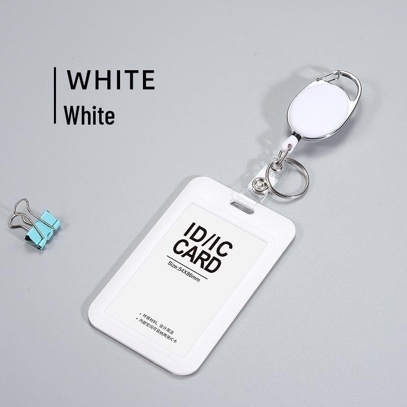 Retractable ID Card Lanyard & Badge Holder with Dual-Use Clip for Work, Campus, or Meal Cards